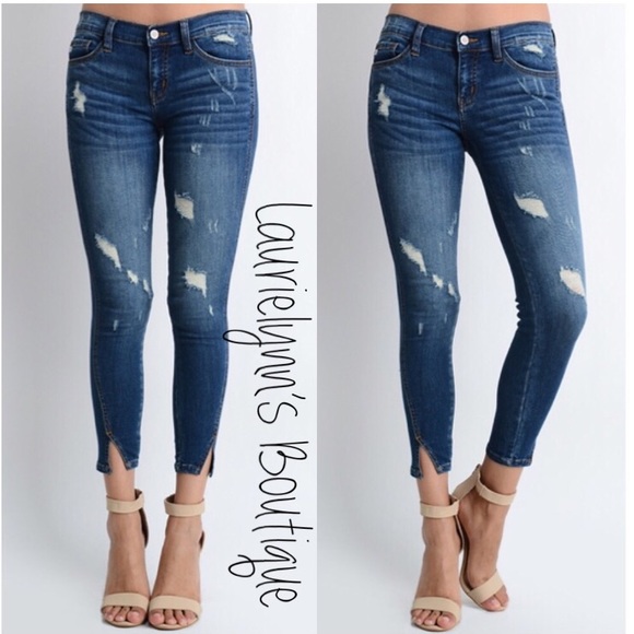 Laurielynn’s Boutique Denim - HP🎉KanCan Jeans Size 3 Distress split ankle